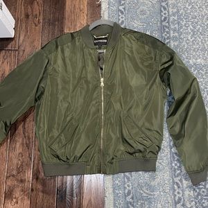 Army Green Express Bomber Jacket